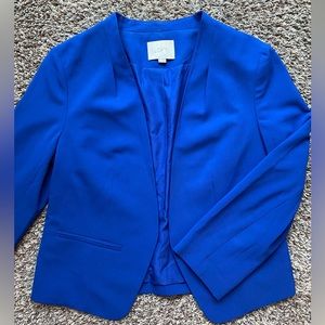 Women’s M LOFT blazer work business casual royal blue